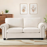 71" Mid-Century Loveseat Sofa Small Chenille Couch