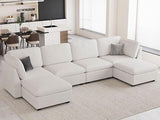 Oversized Modular Sectional Sofa with Storage Seats L Shaped Couch