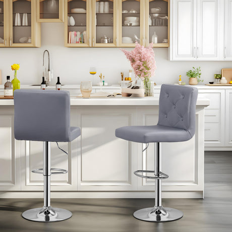 Adjustable Bar Stools with Back, Bar Height Stools