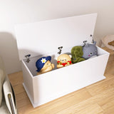 Chest Trunk, Modern Wood Chest Kids Toy Box Organizer with Lift Top and 2 Safety