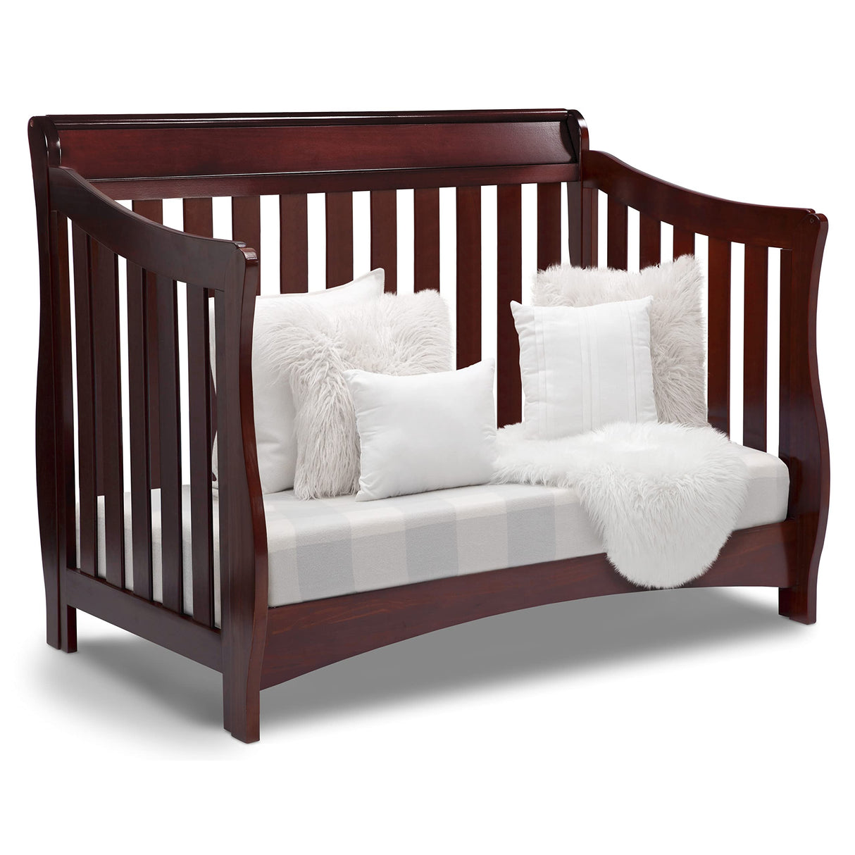 Bentley S Series 4-in-1 Convertible Baby Crib, Black Cherry Espresso