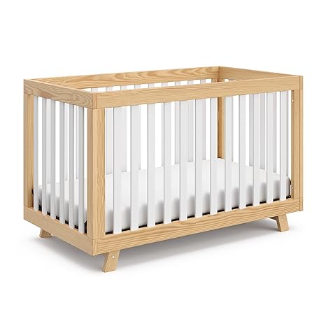 Beckett 3-in-1 Convertible Crib (Natural) – Converts from Baby Crib to Toddler Bed and Daybed