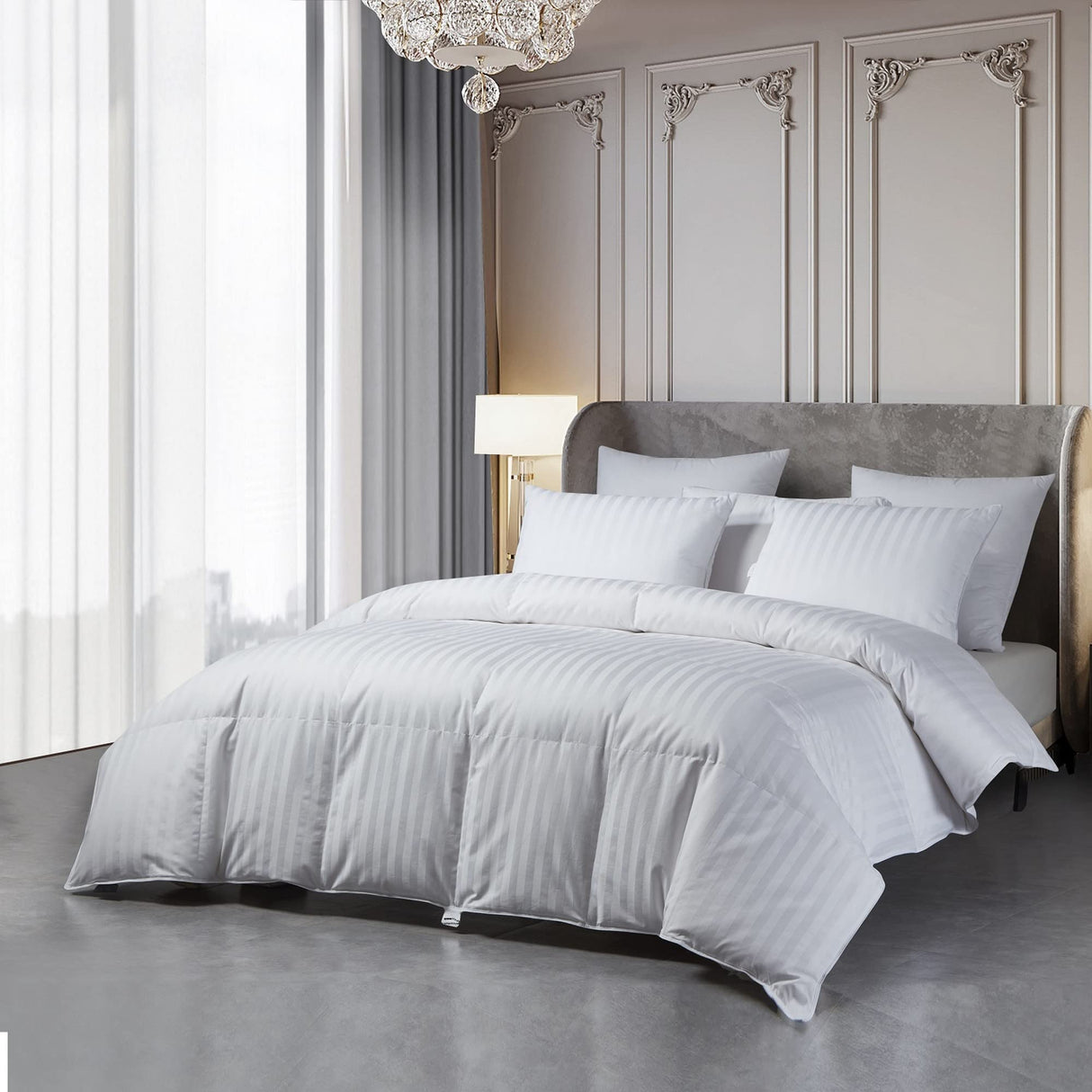 US Grown Cotton All Seasons Warmth Exceptional Hungarian White Goose Down