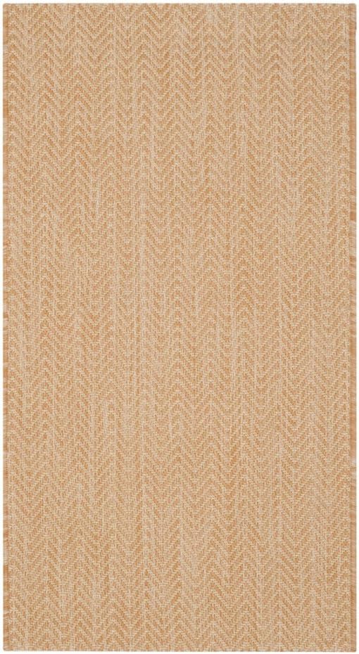 Courtyard Collection Area Rug - 9' x 12', Natural & Cream, Non-Shedding & Easy Care