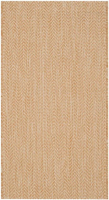 Courtyard Collection Area Rug - 9' x 12', Natural & Cream, Non-Shedding & Easy Care