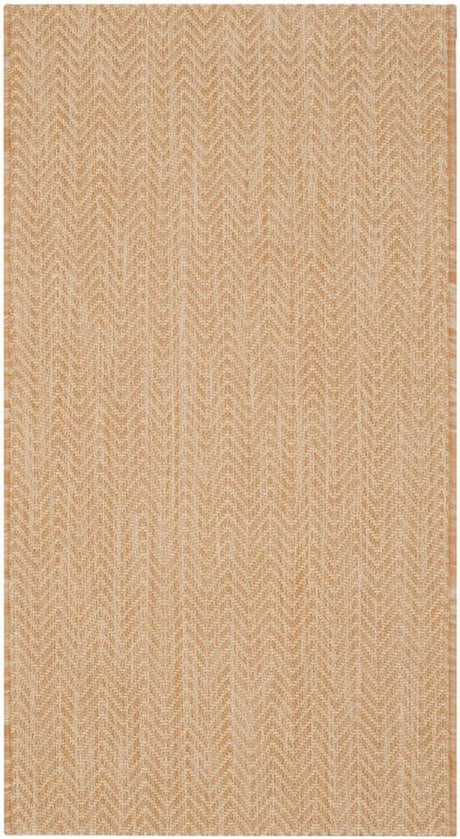 Courtyard Collection Area Rug - 9' x 12', Natural & Cream, Non-Shedding & Easy Care