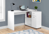 Workstation with Storage Shelves and Cabinet for Home & Office-Contemporary Style L