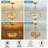 Crystal Chandelier Modern 5-Light Crystal Chandelier Light Fixtures Dining Room