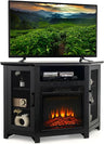 Corner Fireplace TV Stand with LED Lights for TVs up to 50