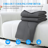 Cooling Comforter Queen Size - Q-Max 0.45 Double Sided Cooling Blanket for