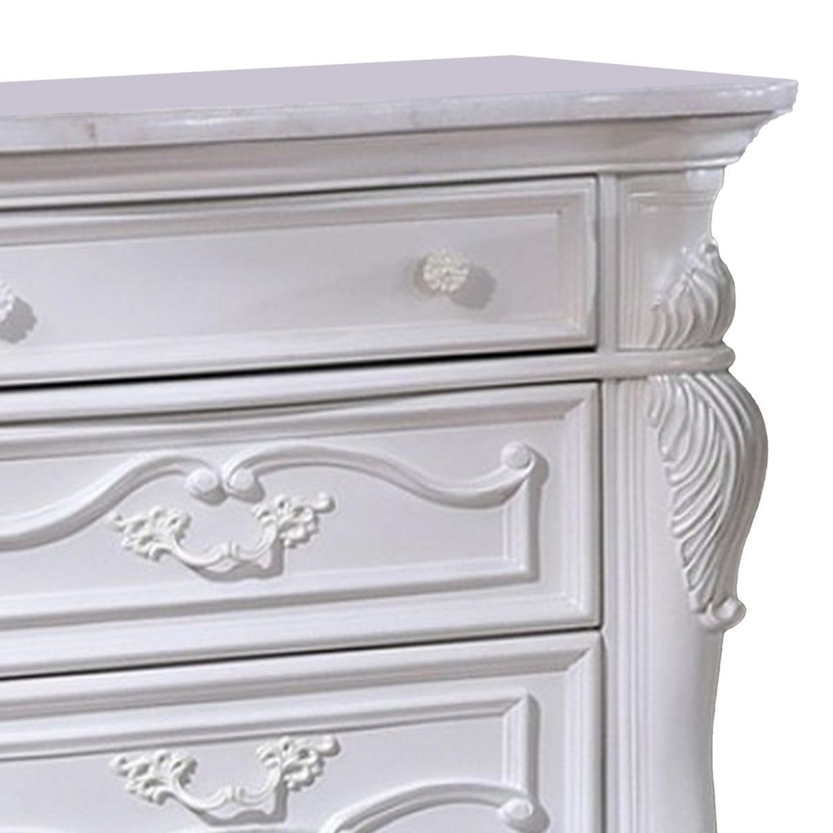 Nightstand with 3 Drawers, 34 Inch