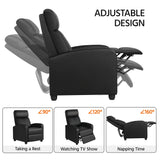 Recliner Chair PU Leather Recliner Sofa Home Theater Seating