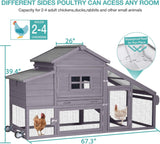 Chicken Coop for 4 Chickens, Mobile Chicken House