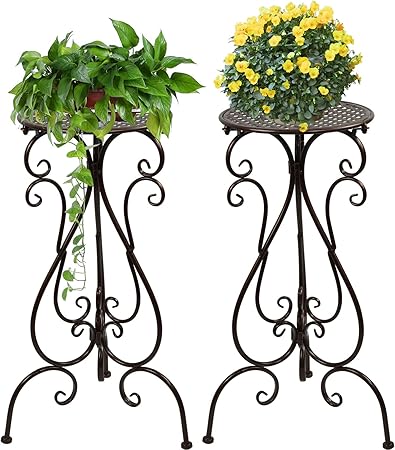 22.5" Tall Plant Stand, Outdoor/Indoor Heavy Duty Potted Planter