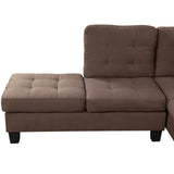 Modern Sectional Sofa L Shaped Couch with Reversible Chaise & Ottoman