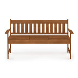 FG19341 Tioman Outdoor Hardwood Occasional Bench, Natural