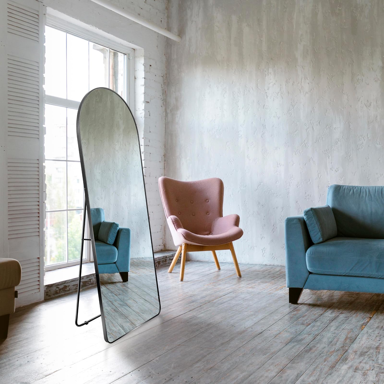 Floor Mirrors Full Length Mirrors  Arched Floor Mirror