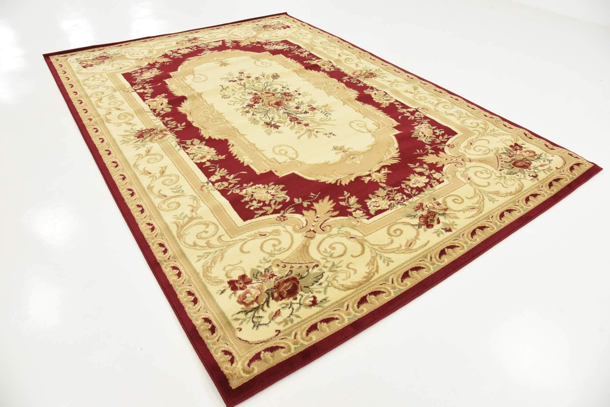 Versailles Collection Traditional Classic Floral Motif Area Rug (7' 0 x 10' 0 Rectangular