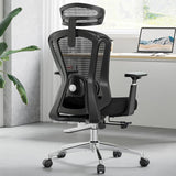 Ergonomic Office Chair with Footrest, Mesh Office Desk Chair with Headrest