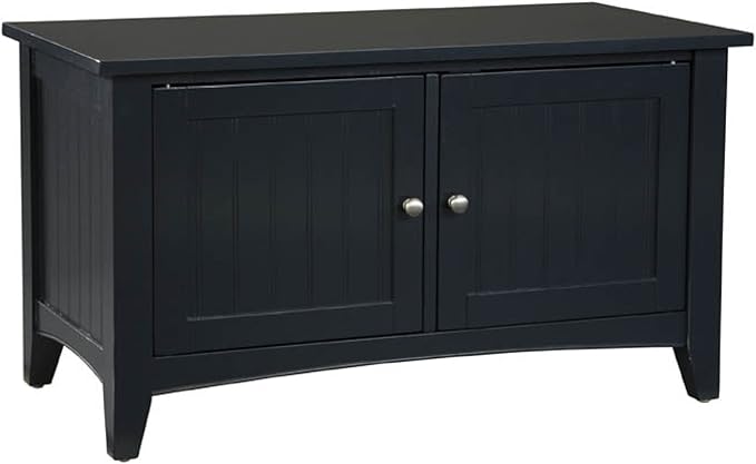 Shaker Cottage Storage Cabinet with 2 Doors, Espresso Bench