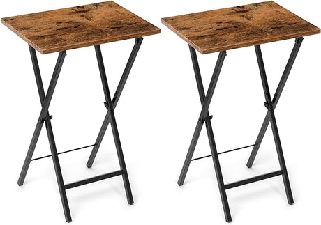 TV Tray Table Set of 2, TV Dinner Tray, Folding Table, Foldable TV Trays,