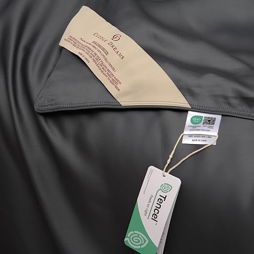 Silk Filled Comforter for All Season, Detachable Tencel Duvet Cover for Easy Care