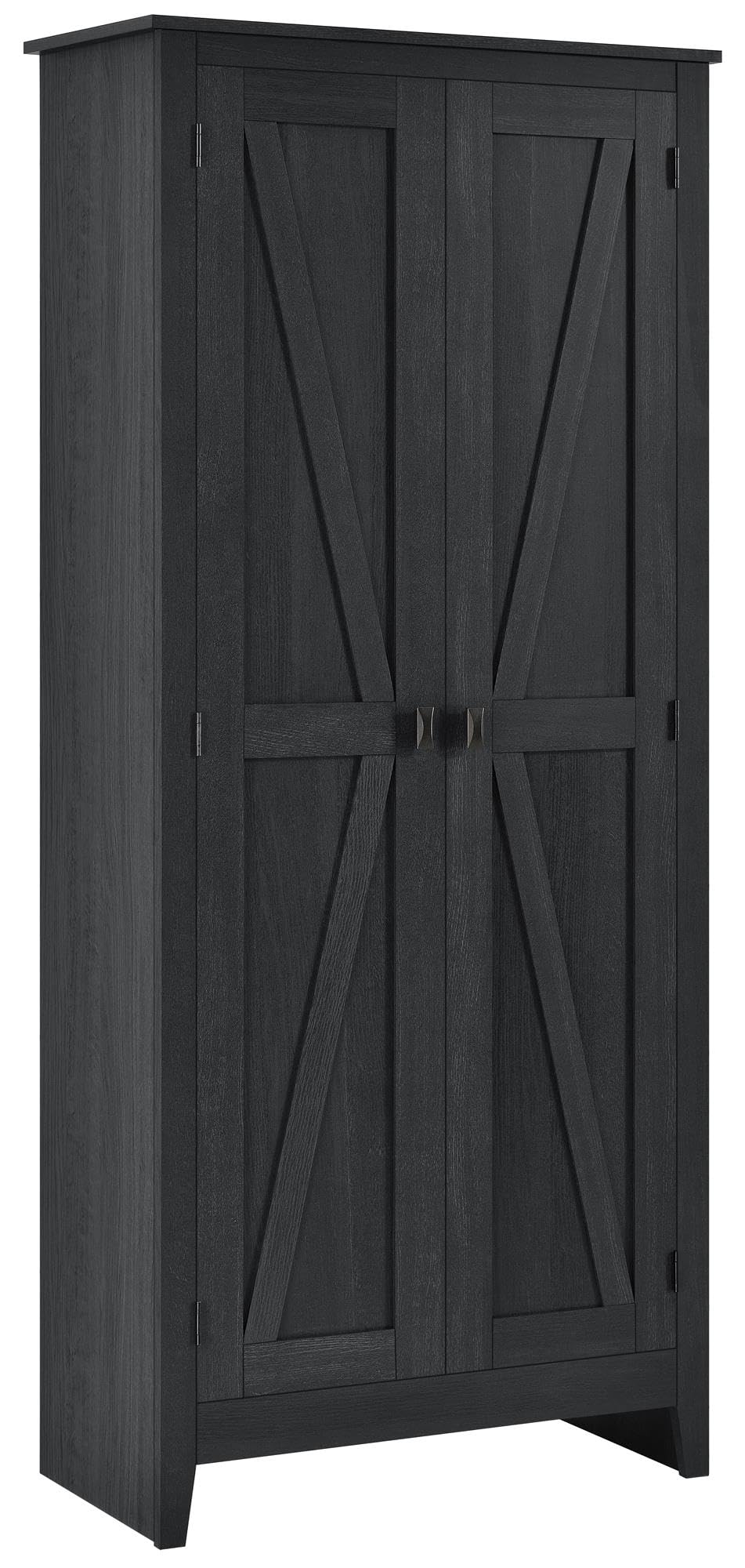 Evolution Farmington 31.5" Wide Storage Cabinet, Black Oak