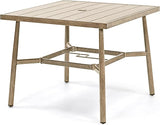 Patio Table for 8, Large Modern Rectangle Outdoor Dining Table