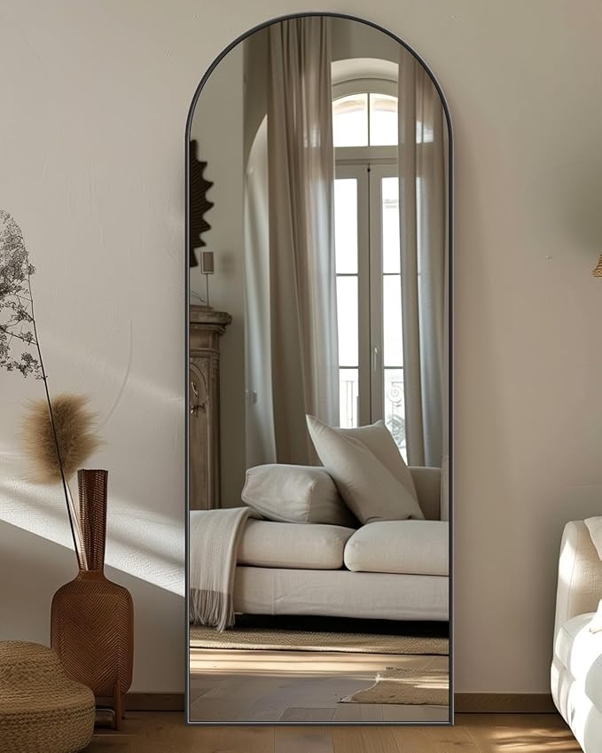 Arched Floor Mirror, Glassless Mirror Full Length