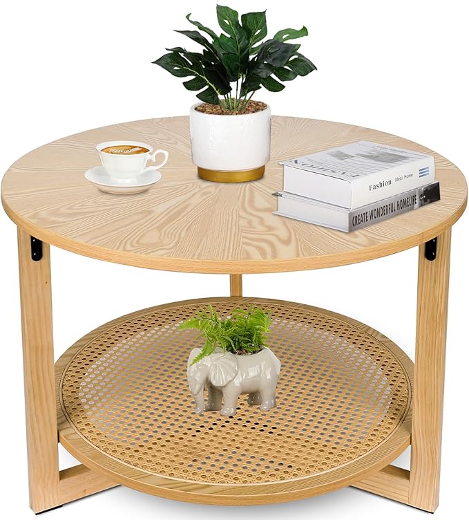 Modern Coffee Table,Faux Marble Tables for Living Room