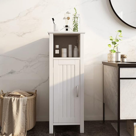 Bathroom Floor Cabinet, Multifunctional Storage Cabinet, Anti-Tipping Device,