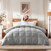 King Size Goose Feather Down Comforter – Ultra-Soft 100% Cotton Cover