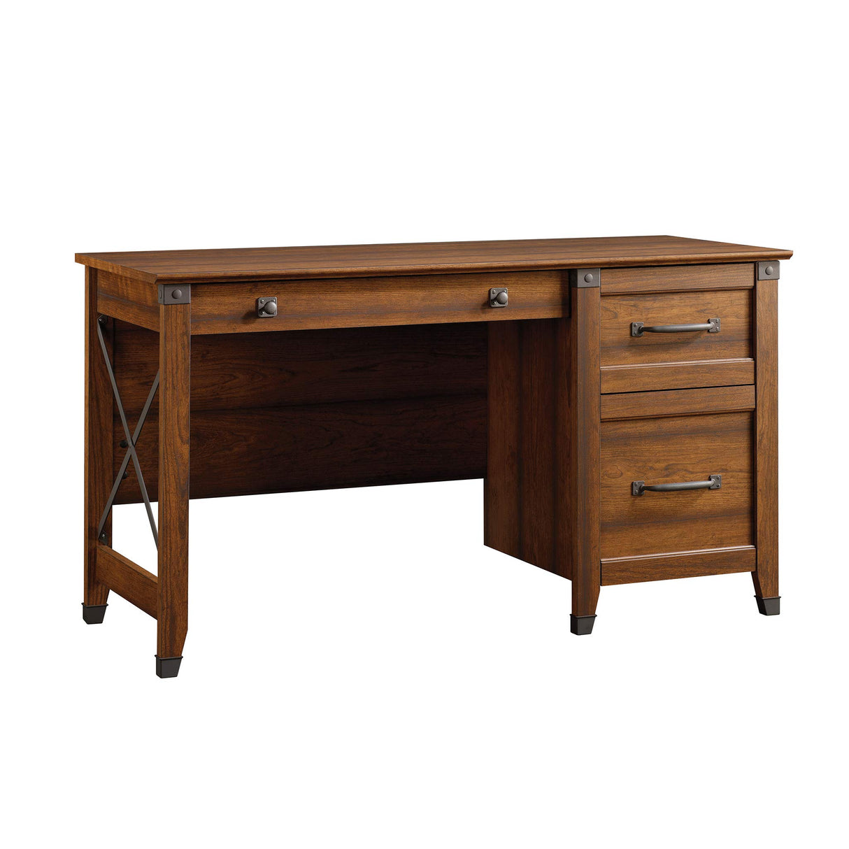 Carson Forge Desk, Washington Cherry finish