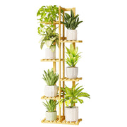 EcoHaven 6-Tier Bamboo Corner Plant Stand