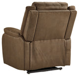 Whitehill Faux Leather Power Lift Recliner, Brown