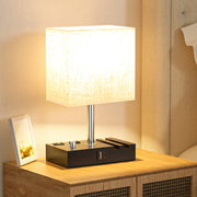 Bedside Lamps for Bedroom Set of 2, Kakanuo Fully Dimmable Small Beige Nightstand Lamps