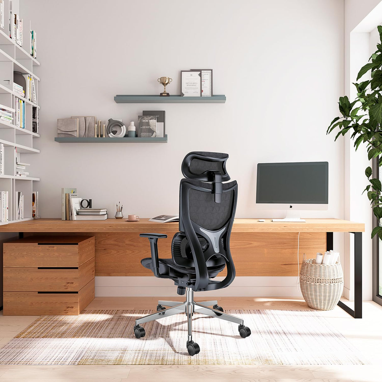 Ergonomic Office Chair with 3D Armrest, Big and Tall Computer Desk Chair