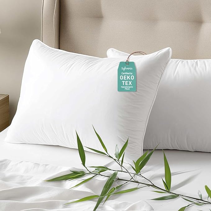 Hypoallergenic Viscose from Bamboo Soft Pillow with Down Alternative Filling