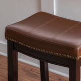 Cognac Backless Counter Stool