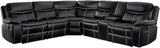 Double Reclining Sofa (Manual), Black