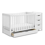 4-In-1 Convertible Crib & Changer With Drawer (Espresso) – GREENGUARD Gold Certified,