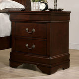 Mid Century Nightstand with Drawers, 2-Drawer Dresser Chest Bedside Table