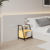 Side Table Small End Table with Open Storage Shelf Night Stands Side Table Bedroom