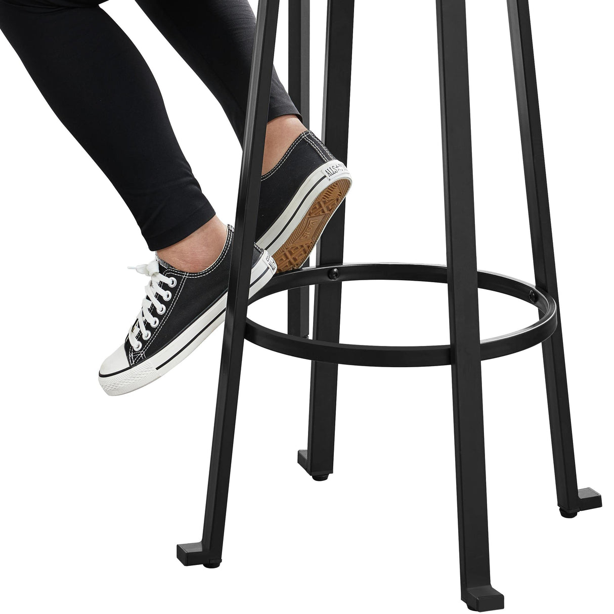 24 inch Bar Stools Set of 2 Counter Height Stools Industrial Tall Bar Chair Round Backless