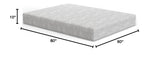 Heather Grey Gel Memory Foam Mattress, CertiPUR-US and Oeko-TEX Certifed Bed-in-a-Box