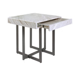 Willy Modern Storage Faux Marble Top 3-Piece Coffee, End and Sofa Table Set