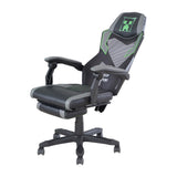 Minecraft Gaming Chair - Height Adjustable High Back with Footrest