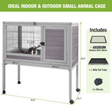 Rabbit Hutch Indoor Guinea Pig Cage Outdoor Bunny Cage