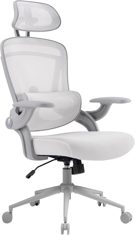 Egro Fit Ergonomic Mesh Office Chair High Back Adjustable Lumbar Support Headrest