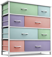 8 Drawers - Furniture Storage Chest for Kid’s, Teens, Bedroom, Nursery, Playroom,